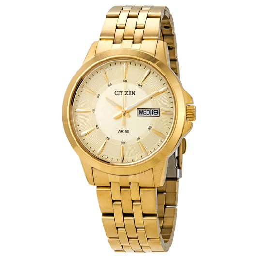 Quartz Champagne Dial Men'S Watch BF2013-56P