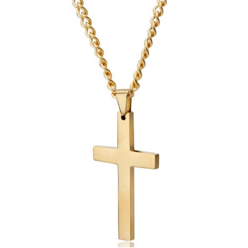 Religion Egyptian Ankh Crucifix Necklaces Cross Pendent Stainless Steel Symbol of Life Cross Necklaces Jewelry Gifts